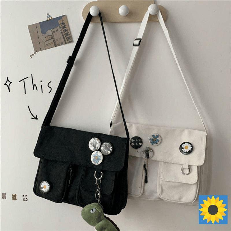 Bolsa Feminina Transversal Basic Flower + Brinde Fofo