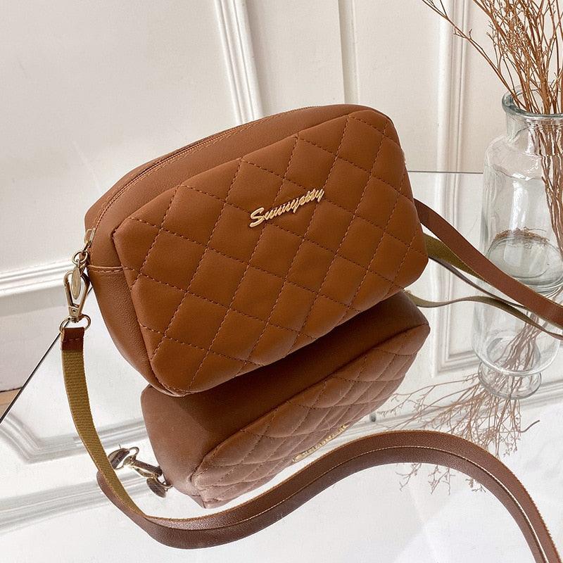 Bolsa Feminina Tansversal - SuperElegancy BS-FM01 LojasStonks Marrom 