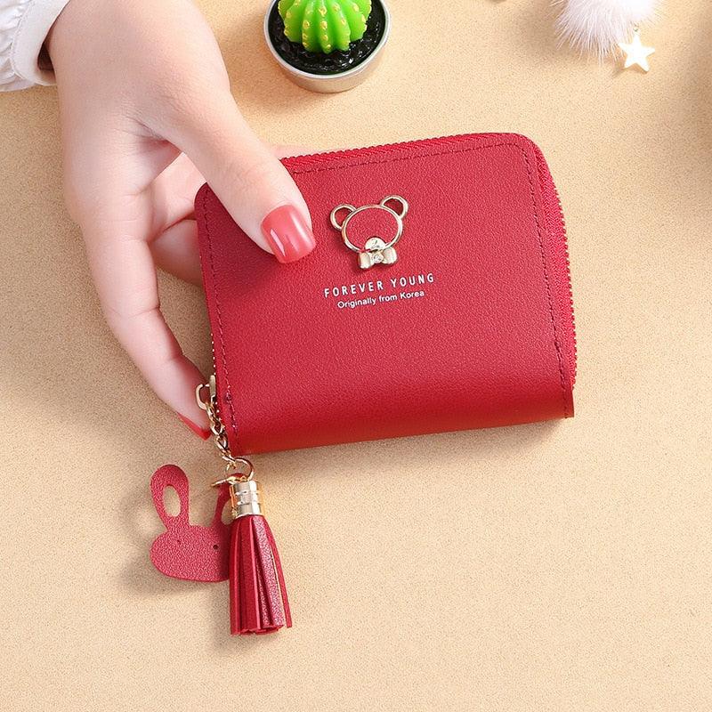 Carteira Feminina - Forever Young Bear LojasStonks Vermelho 