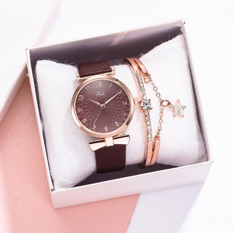 Relógio Feminino Luxury Business Quartz + Pulseira Grátis